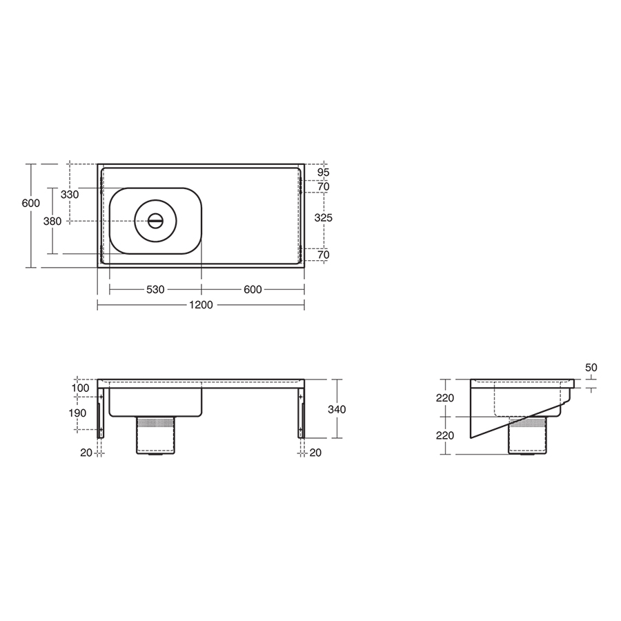 HBN 00-10 HTM64 (PS H) Clyde Plaster Sink | Janitorial | Commercial ...