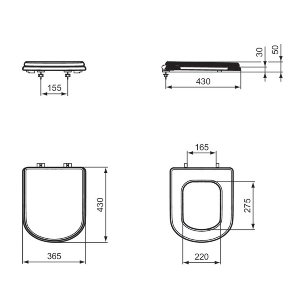 Calla Close Coupled Toilet Close Coupled Toilets Toilets Bluebook   IS Calla E251801 TecDrw GB Preview 