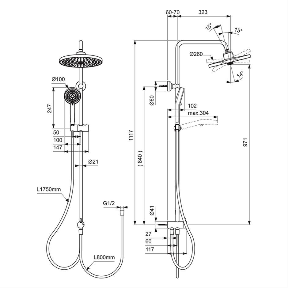 Ceraflow T25+ Shower Diverter System | Shower Systems | Showers | Bluebook