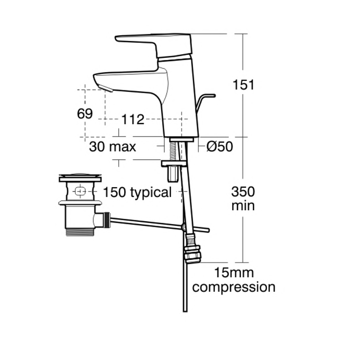 Concept Oval 48/55/62cm Under-Countertop Washbasin | Under Countertop ...