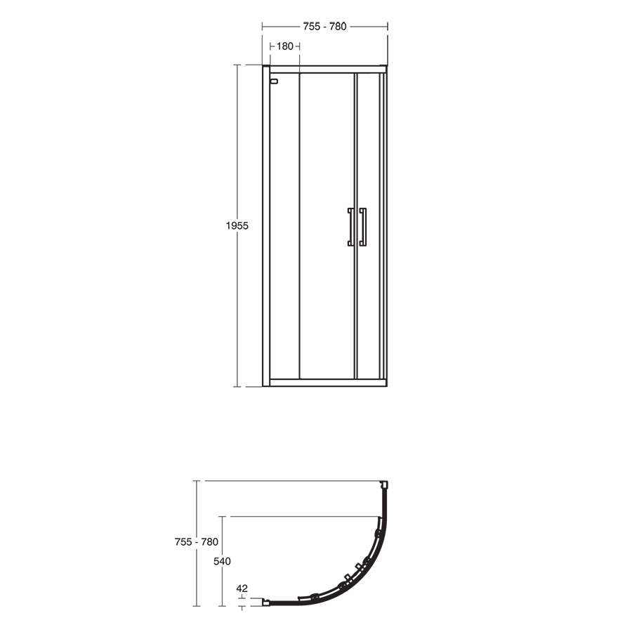 Connect 2 Quadrant Enclosure | Quadrant | Shower Enclosures | Bluebook