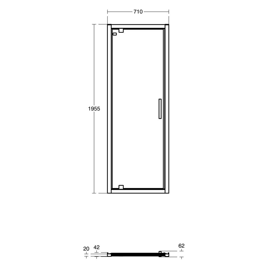 Connect 2 Pivot Door - Alcove | Alcove | Shower Enclosures | Bluebook