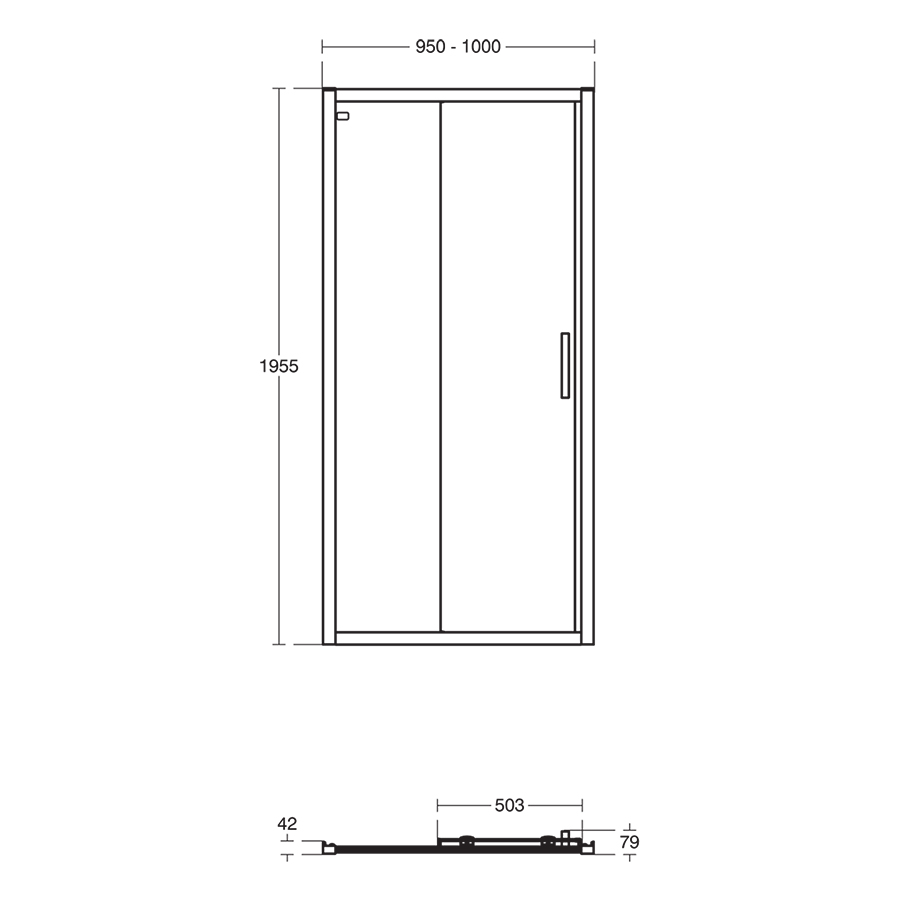 Connect 2 Slider Door - Corner | Corner | Shower Enclosures | Bluebook