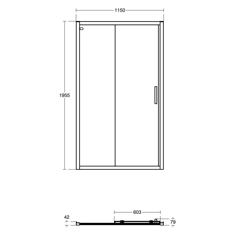 Connect 2 Slider Door - Corner | Corner | Shower Enclosures | Bluebook