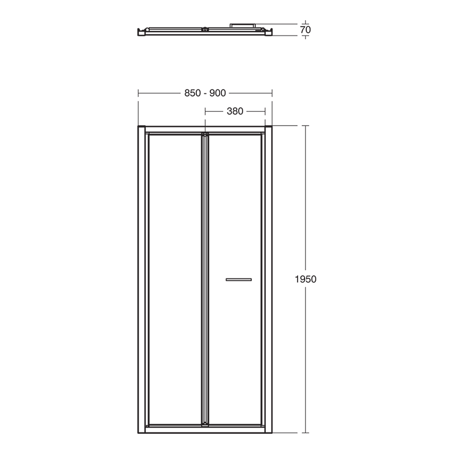 Connect 2 Bifold Door - Alcove | Alcove | Shower Enclosures | Bluebook