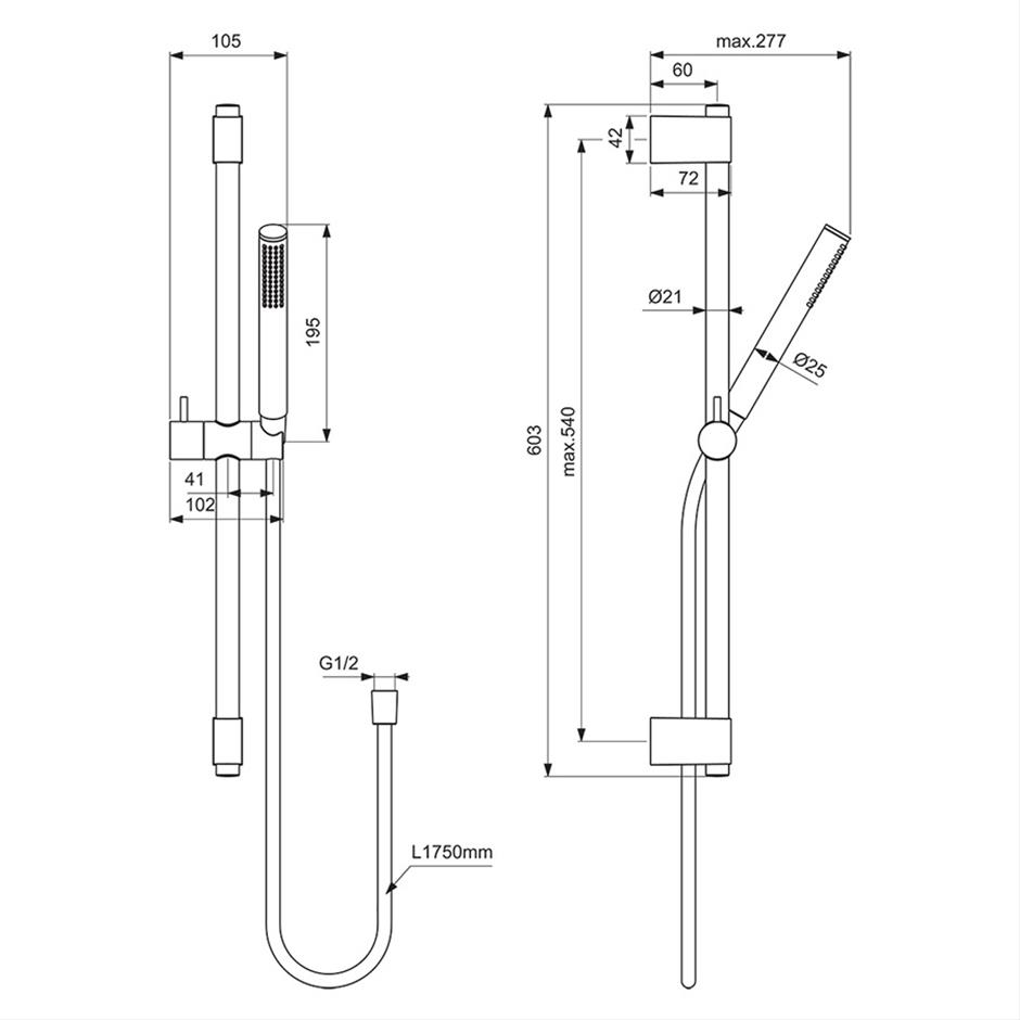 Idealrain Stick Shower Kit Shower Kits Showers Bluebook