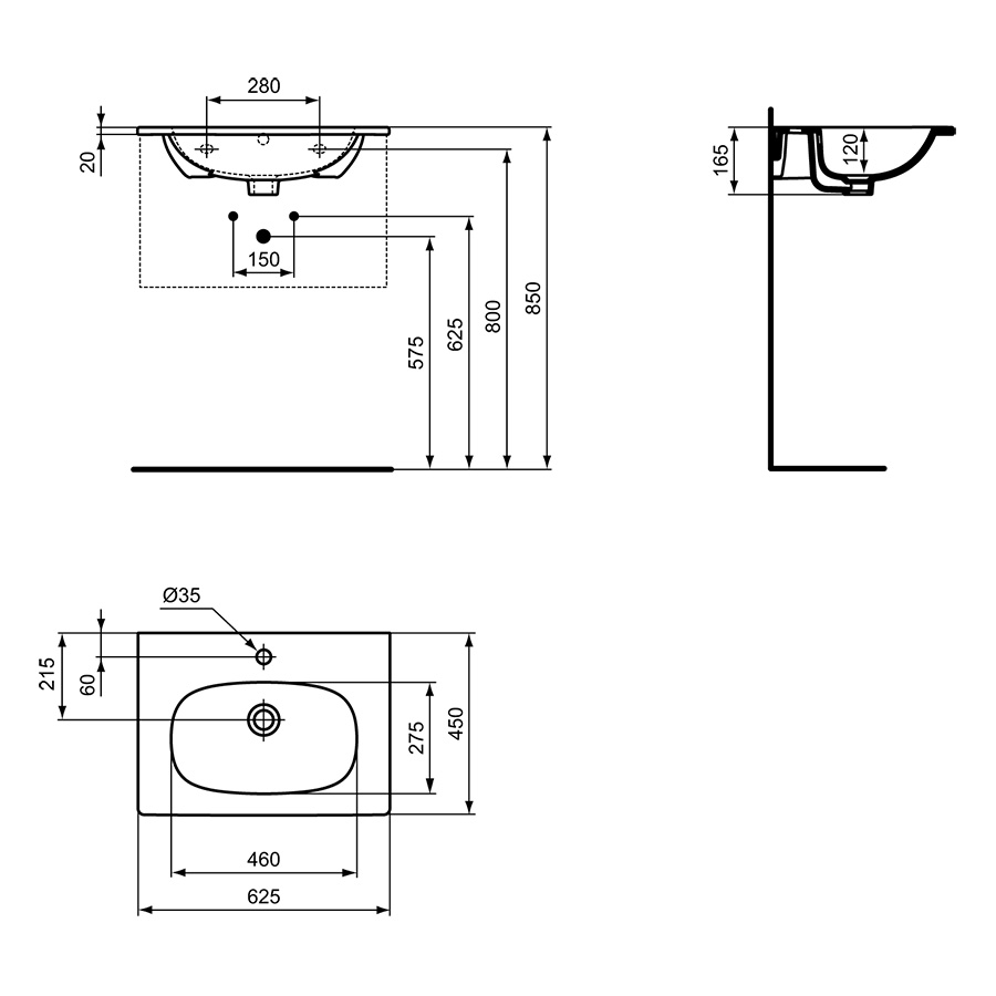 Tesi Wall Hung 2 Draw Vanity Units | Basin Unit | Furniture | Bluebook