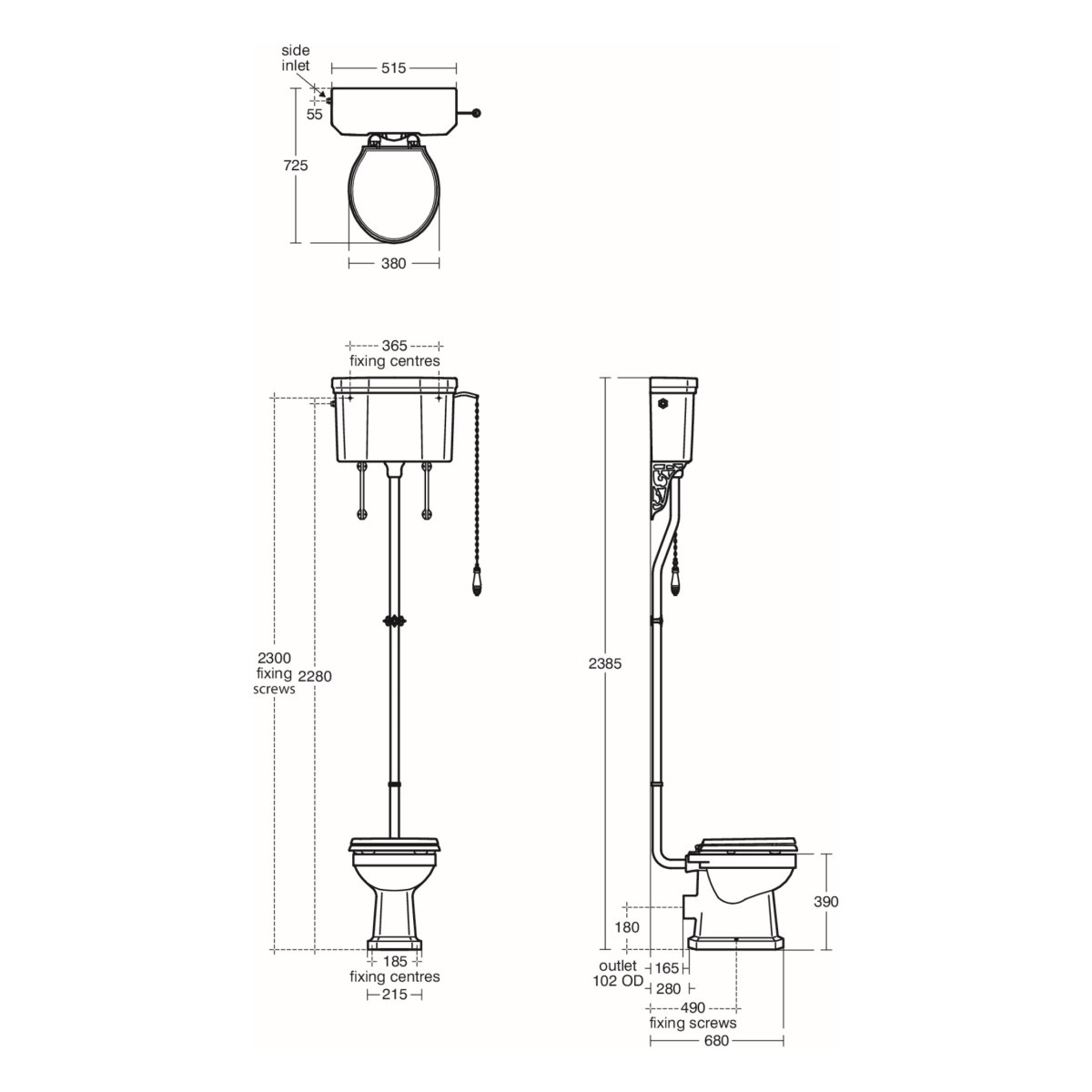 Waverley High Level Toilet | Low / High Level Toilets | Toilets | Bluebook