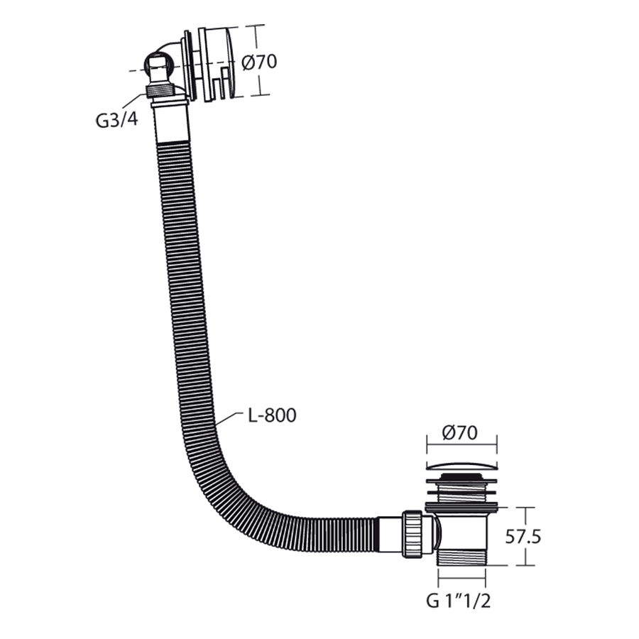 Idealfill Bath Filler, Overflow and Clicker Waste | Panels & Fittings ...