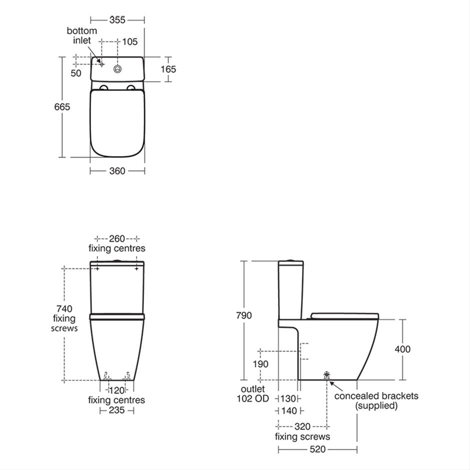 I.life B Close Coupled Toilet With RimLS+ Technology | Close Coupled ...