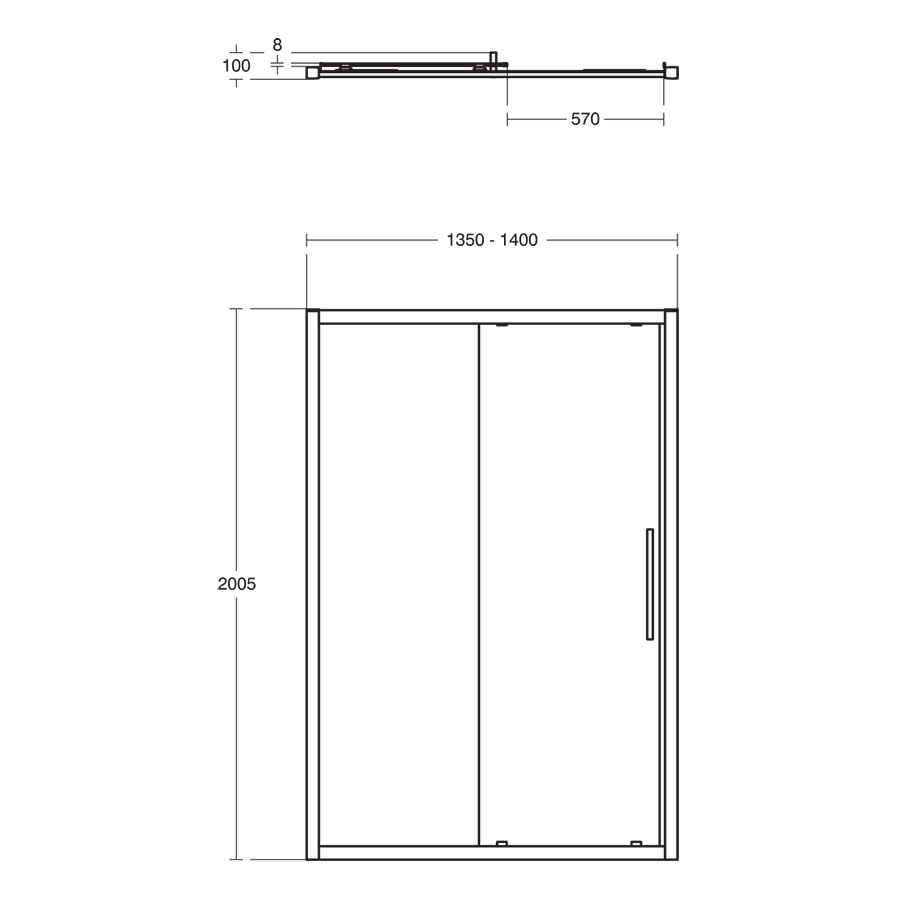 IS i.life Slider Door Corner | Corner | Shower Enclosures | Bluebook