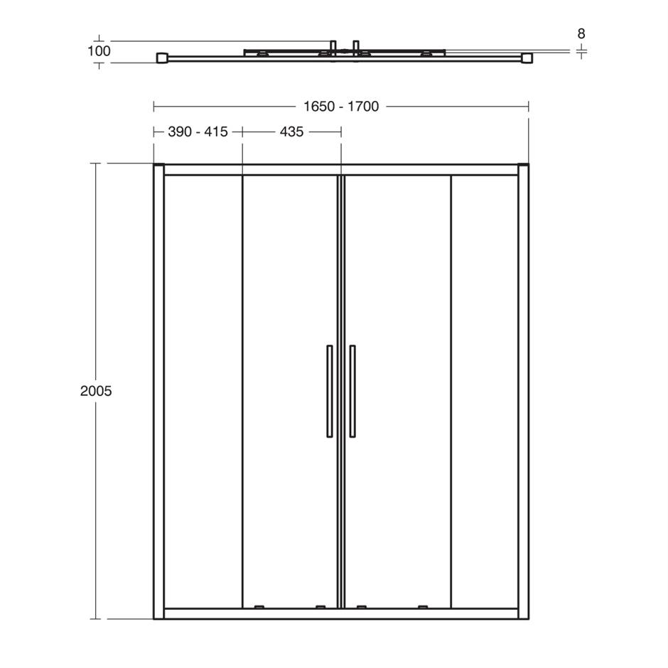 IS i.life 2 Door Slider Corner | Corner | Shower Enclosures | Bluebook