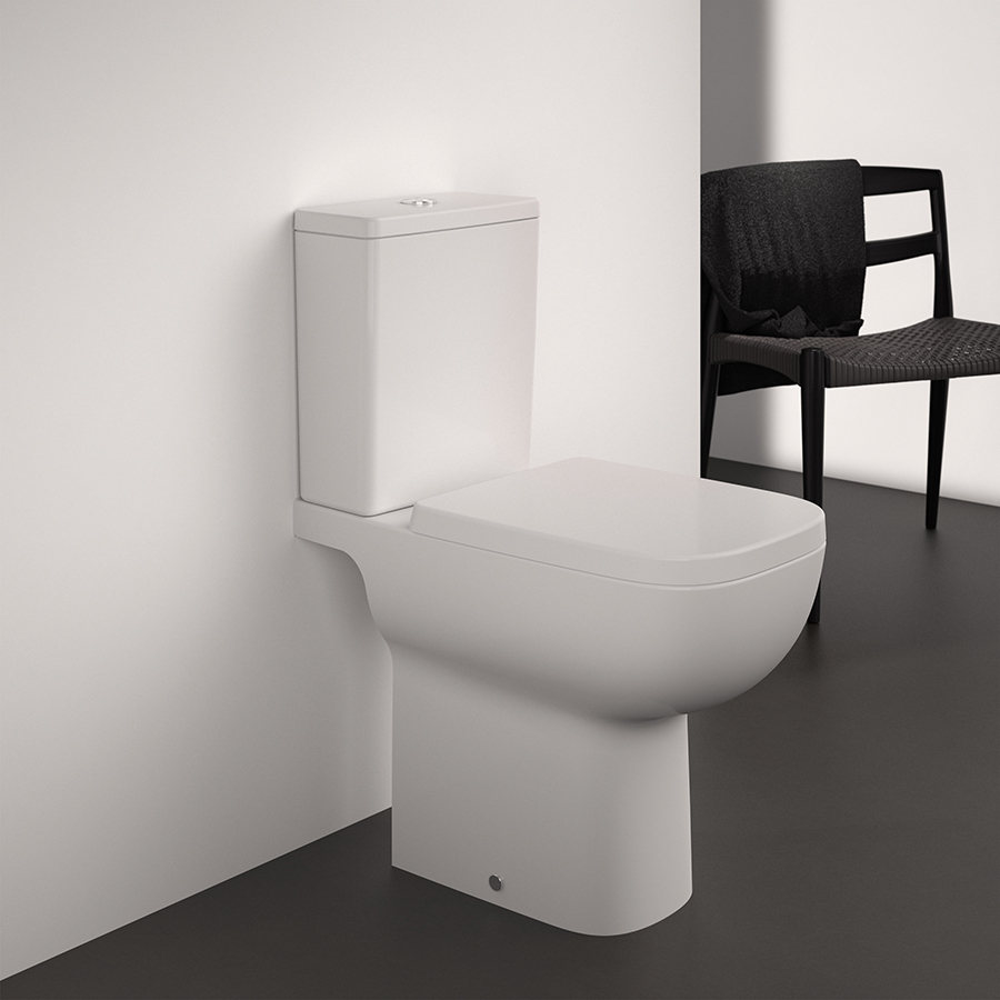 I.life A Close Coupled Comfort Height WC Bowl | Close Coupled Toilets ...