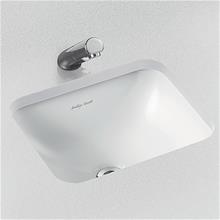 Contour 21 Rectangular 42cm under-countertop washbasin with overflow