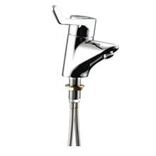 Contour 21 washbasin mixer thermostatic 1 hole, single sequential long lever, copper tails