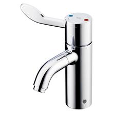 Markwik 21+ 1 hole thermostatic basin mixer, single sequential lever, demountable with copper tails