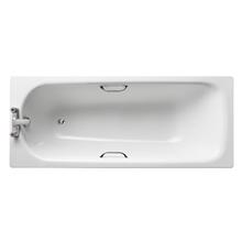 Sandringham 21 170cm x 70cm standard gauge steel bath with chrome plated grips, two tapholes and anti-slip*
