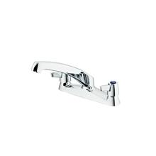 Sandringham 2 hole dual flow sink filler with swivel spout and lever handles