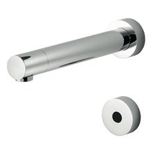Sensorflow 21 tubular panel mounted 230mm projection spout with anti-splash 3.7 litre per minute aerated outlet, remote panel sensor, copper tube inlets, mains