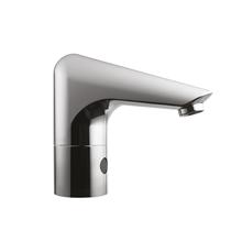 Sensorflow 21 washbasin mounted spout with integral sensor, copper tube inlets, servicing valves and filter, mains