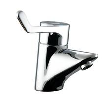 Contour 21 washbasin mixer thermostatic 1 hole, single sequential long lever, flexible tails