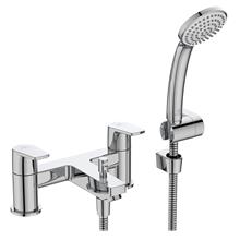 Cerafine D dual control bath shower mixer with shower set