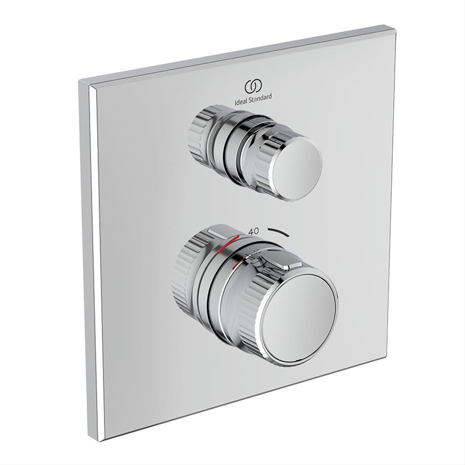 Ceratherm Navigo Built-In Thermostatic 1 Outlet Square Shower 