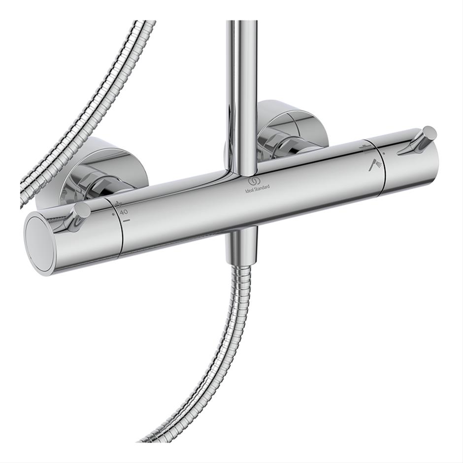 Ceratherm T125 Exposed Thermostatic Shower System | Shower Systems ...