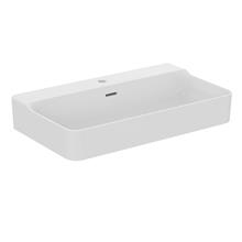 Conca 80cm 1 taphole washbasin with overflow, ground