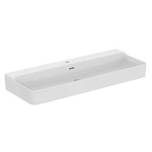 Conca 120cm 1 taphole washbasin with overflow, ground
