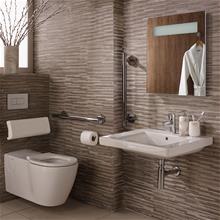 Concept Freedom ensuite bathroom pack with 60cm basin & extended wall hung WC