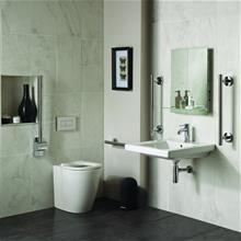 Concept Freedom ensuite bathroom pack with 60cm basin & raised height standard projection back-to-wall WC