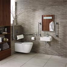 Concept Freedom ensuite bathroom pack with 40cm basin & extended wall hung WC