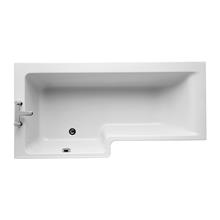 Concept 170cm x 85cm Idealform Plus+ Square shower bath with no tapholes, left hand