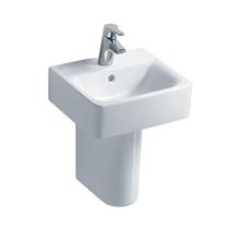 Concept Cube 40cm handrinse washbasin, 1 taphole with overflow