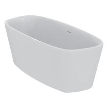 Dea 170cm x 75cm freestanding double-ended bath with clicker waste and integrated slotted overflow
