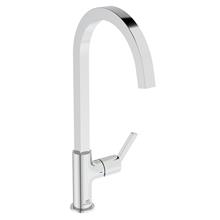 Gusto single lever square c spout kitchen mixer

