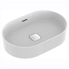 Strada II 60cm oval vessel washbasin, no taphole, with overflow

