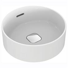 Strada II 38cm round vessel washbasin, no taphole with overflow
