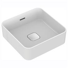 Strada II 40cm square vessel washbasin, no taphole with overflow
