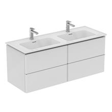 Strada II 1200mm wall hung vanity unit with 2 drawers
