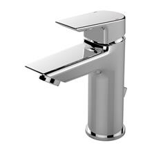 Tesi single lever basin mixer with pop-up waste and 5 litre per minute eco flow regulator