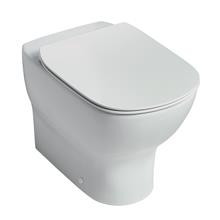 Tesi back-to-wall toilet bowl with horizontal outlet 