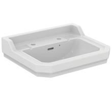 Waverley 56cm washbasin, 2 tapholes with overflow 