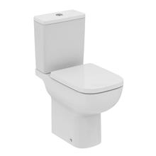 i.life A close coupled comfort height wc bowl with horizontal outlet and rimls+ technology