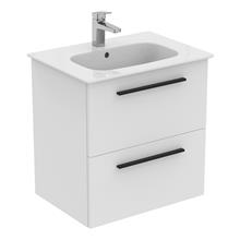 i.life A 60cm wall hung vanity unit with 2 drawers (seperate handles required)