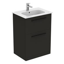 i.life A 60cm floor standing vanity unit with 2 drawers (separate handles required)