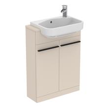 i.life 60cm compact semi-countertop washbasin unit with 2 doors