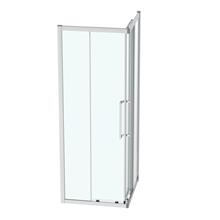 IS i.life 800mm corner entry enclosure with idealclean clear glass, bright silver finish



